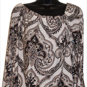 Printed Pullover open Sleeve Blouse